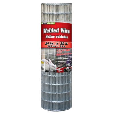 YARDGARD 25 ft. x 2 ft. x 1 in. x 2 in. Mesh 14-Gauge Cage Wire Fence