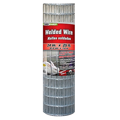 YARDGARD 2 ft. x 25 ft. 1 in. x 2 in. Mesh 14-Gauge Cage Wire Fence