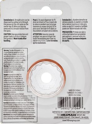 Image showing Hillman #18 x 25 ft. Hobby Wire Copper