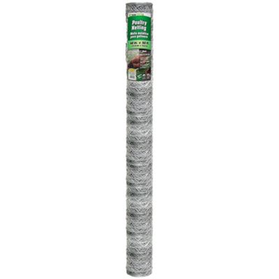 YARDGARD 1 in. Mesh 50 ft. x 48 in. Garden Zone Poultry Netting/Chicken Wire