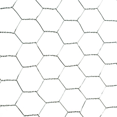 PEAK 25 ft. L x 24 in. H Galvanized Steel Hexagonal Wire Netting with 1 in.  x 1 in. Mesh Size Garden Fence 3353 - The Home Depot