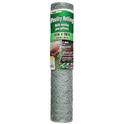 YARDGARD 1 in. Mesh x 24 in. x 150 ft. Poultry Netting/Chicken Wire