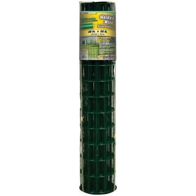 YARDGARD 50 ft. x 4 ft. 2 in. x 3 in. Mesh 16-Gauge Green Vinyl Welded Wire