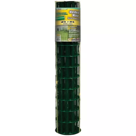 YARDGARD 16 Gauge Green Vinyl Welded Wire 50' x 4' 2" x 3" Welded Wire Fencing