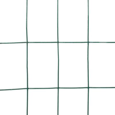 Image showing  50 ft. x 4 ft. 2 in. x 3 in. Mesh 16-Gauge Green Vinyl Welded Wire