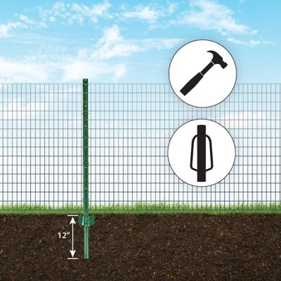 Image showing 5 ft. x 3.35 in. Light-Duty Fence Post