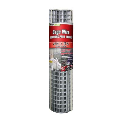 YARDGARD 24 in. x 15 ft. 16-Gauge Welded Wire Fence with 1 in. x 1 in. Mesh