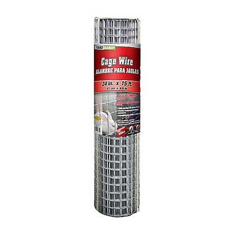 YARDGARD 24 in. x 15 ft. 16-Gauge Welded Wire Fence with 1 in. x 1 in. Mesh