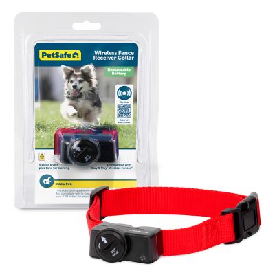 PetSafe PIF-275-19 Wireless Fence Dog Collar Receiver w/ 11 Batteries Pink Strap 