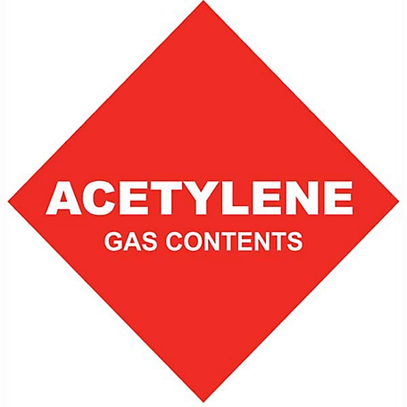 Thoroughbred #4 Size Acetylene Gas Contents, 145 cu. ft.