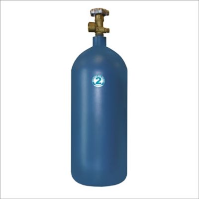 Thoroughbred #2 Size Shielding Gas Cylinder, 40 cu. ft.