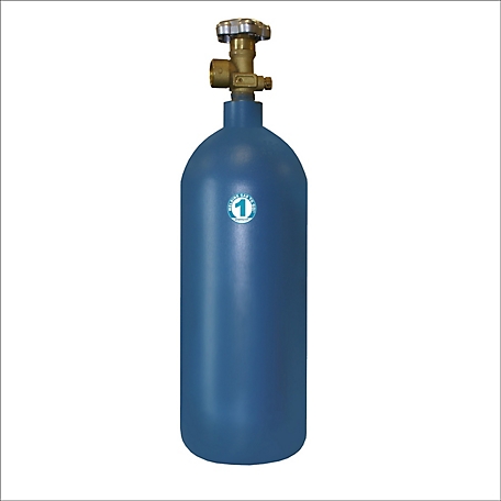Thoroughbred #1 Size Oxygen Gas Cylinder, 20 cu. ft.