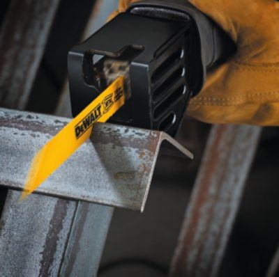 Image showing 6 th DEWALT 6 in. 18 TPI Straight Back Bi-Metal Reciprocating Blades, 5-Pack