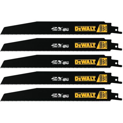 DeWALT 9 in. 10 TPI Demolition Bi Metal Reciprocating Saw Blade 5