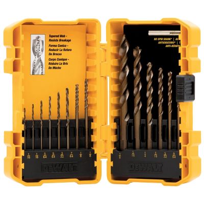 Image showing  14 pc. Pilot Point Drill Bit Set with No-Spin Shank