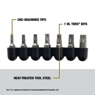 Image showing  Assorted Torx Bit Set, 7 pc.