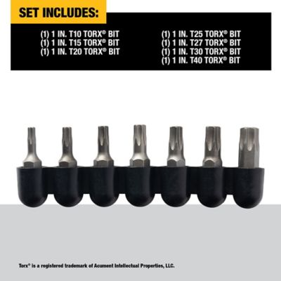 Image showing  Assorted Torx Bit Set, 7 pc.