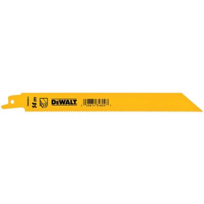 DEWALT 8 in. 14 TPI Reciprocating Saw Blades, 5-Pack