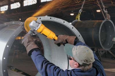 Image showing  7 in. Diameter 13A Medium Angle Grinder with Bag and Grinding Wheels