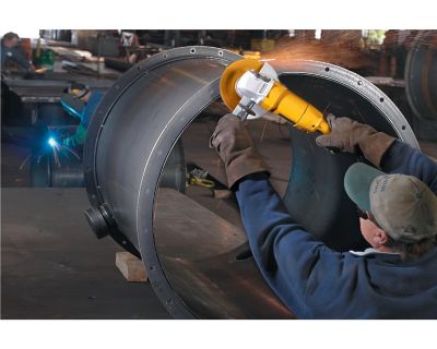 Image showing  7 in. Diameter 13A Medium Angle Grinder with Bag and Grinding Wheels