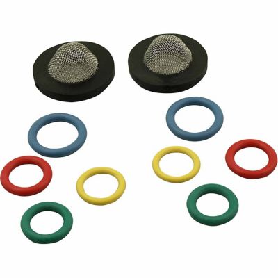 Apache Hose Pressure Washer Water Inlet Filters and O-Ring Seals, 10-Pack