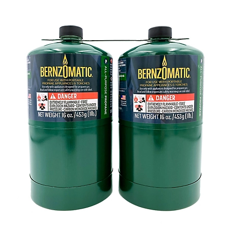 BernzOmatic All-Purpose Propane Fuel Cylinders, 2-Pack at Tractor