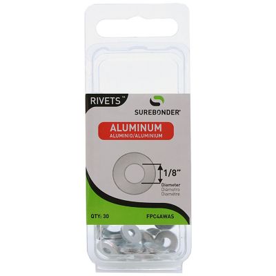 Surebonder 1/8 in. Aluminum Washers, 30-Pack