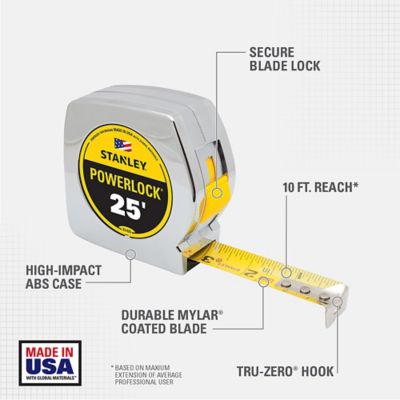 Stanley 25 ft. Powerlock Tape Measure, 33-425 at Tractor Supply Co.
