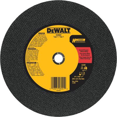 DeWALT 14 in. x 7/64 in. x 1 in. General Purpose Cutting Wheel