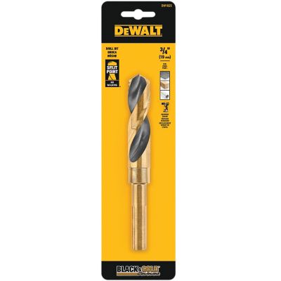 Image showing  Gold and Metal Drill Bits, 3/4 in., HSS, 3/8 in. Shank