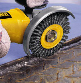 Image showing  4 in. x 0.020 in. x 5/8 in.-11 Cable-Twist Knotted Wire Wheels, 20,000 Max RPM