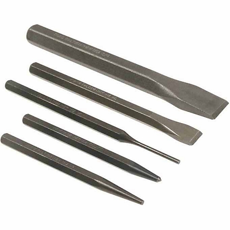 Mayhew Punch and Cold Chisel Set, 5 pc.