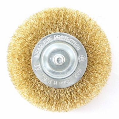 Mibro 4 in. Fine Wire Wheel Brush with 1/4 in. Hex Shank 