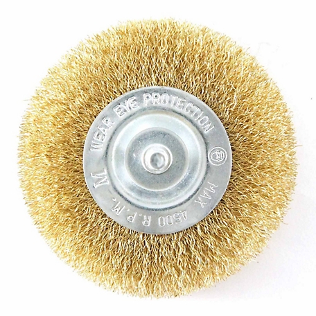 Mibro 4 in. Fine Wire Wheel Brush with 1/4 in. Hex Shank