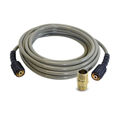 SIMPSON 1/4 in. x 25 ft. 3,300 PSI MorFlex Cold Water Pressure Washer Replacement/Extension Hose, 41107