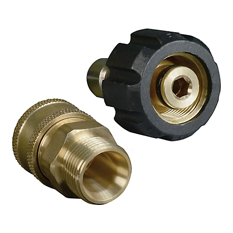 Apache Hose 4,000 PSI Metric Quick Disconnect Pressure Washer Adapter Set