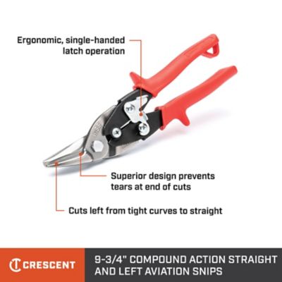 Image showing  9.8 in. Left Cut Aviation Snips