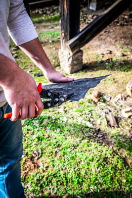 Image showing 8 th Crescent WISS 9-3/4 in. Compound Action Straight and Left Aviation Snips