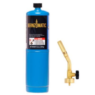Image showing  14.1 oz. Classic Brass Propane Torch Kit