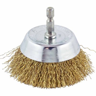 Mibro 3 in. Coarse Wire Wheel Cup Brush with 1/4 in. Hex Shank