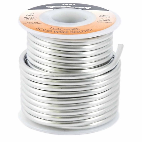 Forney 16 oz. Lead-Free Solid Core Wire Solder, 1/8 in.