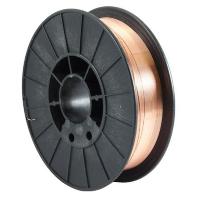 Forney 0.030 in./0.035 in. Diameter Solid Mild Steel MIG Wire, 10 lb. Spool, 70,000 PSI Tensile Strength