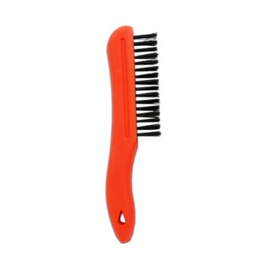 Hobart 9 in. Carbon Steel Wire Brush with Shoe Handle