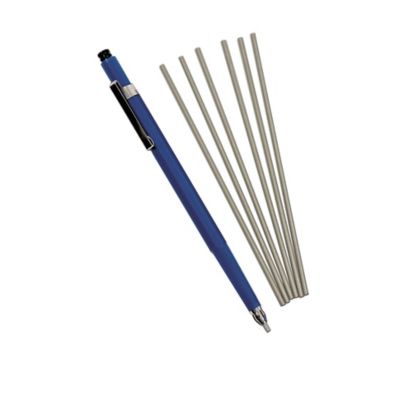 Hobart Oxy/Acetylene Marker, Round Lead, Silver, 6 Refills