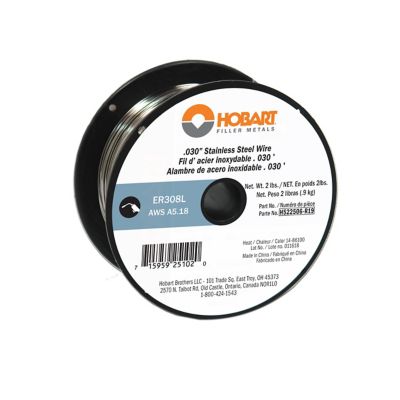 Hobart 0.030 in. ER 308L Stainless Welding Wire, 2 lb. Spool