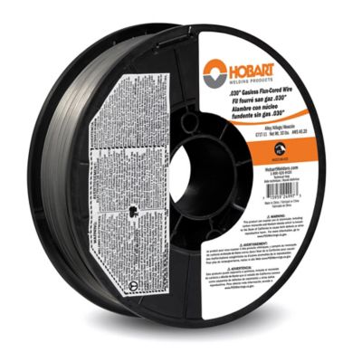 Hobart 0.030 in. Flux-Cored E71T-11 Welding Wire, 10 lb. Spool, 325-850 Degrees Fahrenheit Operating Range