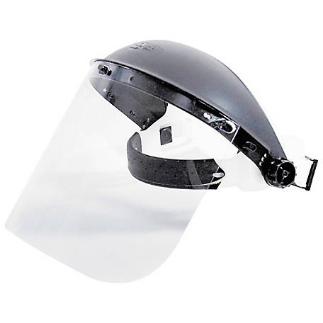 Hobart Clear Lens Face Shield with Ratchet Headgear