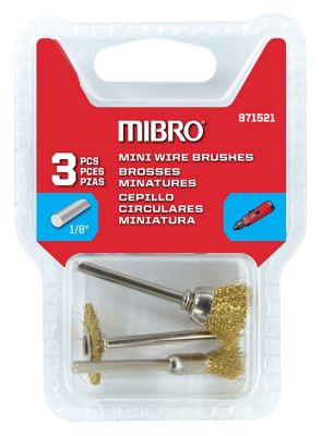 Image showing  1/8 in. Miniature Brush Set, 3-Pack