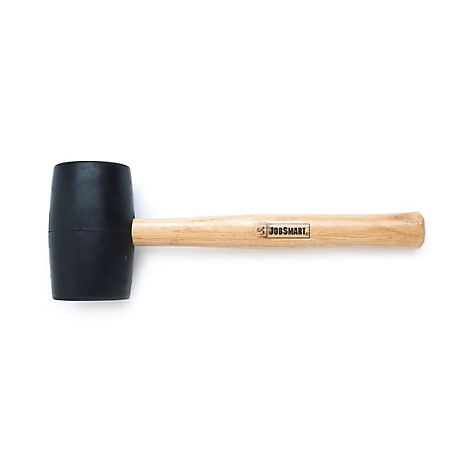 Hyper Tough 16 Ounce Rubber Mallet with Wood Handle TH70020A