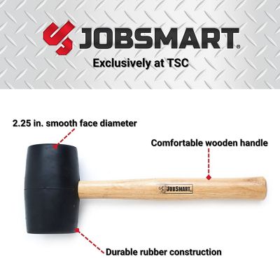 Image showing  16 oz. 10.5 in. Wood Handle Rubber Mallet